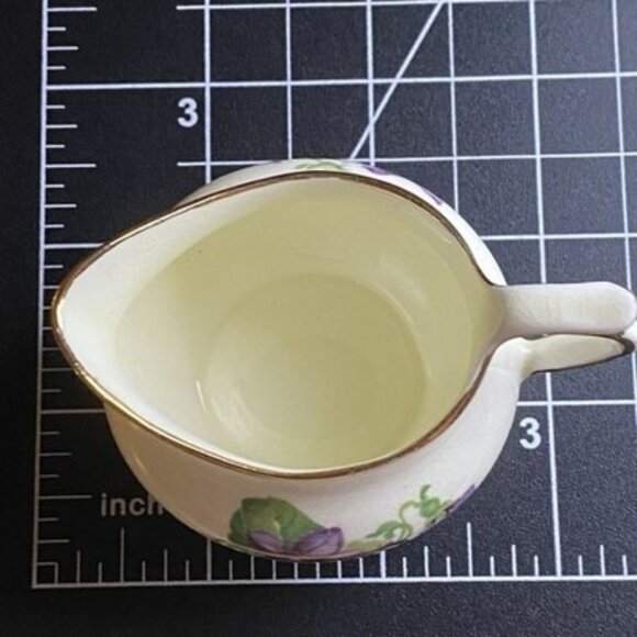 Vintage Violet Flower Lot China Creamer God is Love Pressed Necklace Cottagecore - Picture 14 of 15